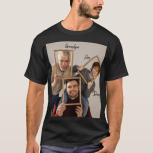 Personalized Grandpa Father Son  T-Shirt