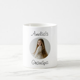 Personalized Grandpa Gift – Grandchild Face - Coffee Mug