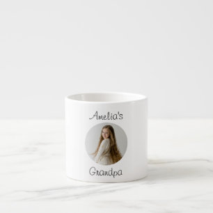 Personalized Grandpa Gift – Grandchild Face -  Espresso Cup