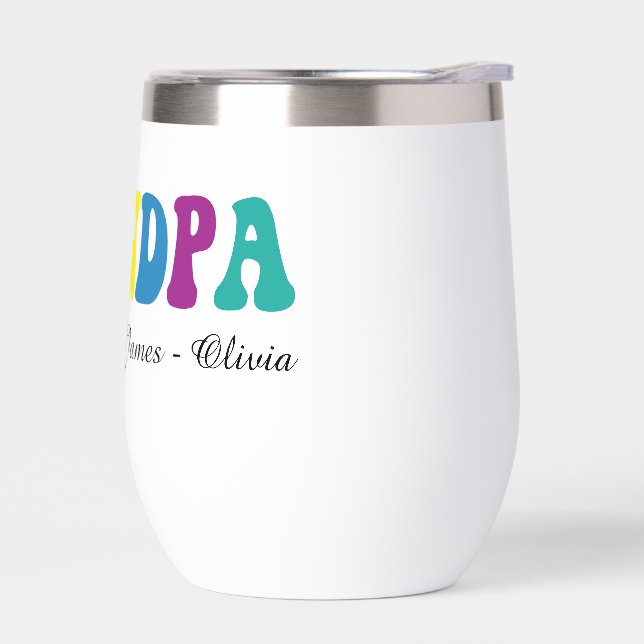 Personalized Grandpa Gift with Grandkids’ Names (Gauche)
