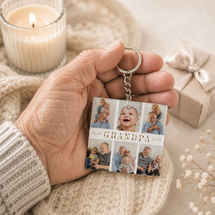 Personalized Grandpa Keychain Gift