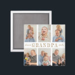 Personalized Grandpa Magnet | Grandparents Day<br><div class="desc">"Celebrate Grandpa with a personalized magnet that brings a smile every time he sees it! Perfect for Grandparents Day, birthdays, or just because, this custom magnet can be engraved or printed with his name, a special message, or a heartfelt phrase like “World’s Best Grandpa.” A charming keepsake for his fridge,...</div>