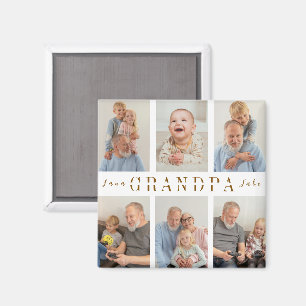Personalized Grandpa Magnet Grandparents Day
