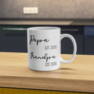 Personalized Grandpa Mug Gift for New Grandfather