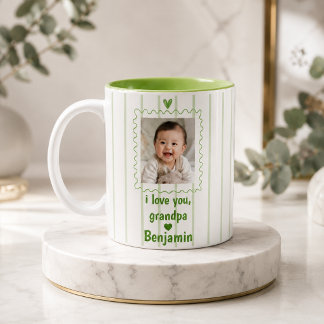 Personalized Grandpa Mug with Grandchild Photo