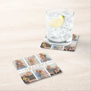 Personalized Grandpa Paper Coaster