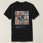 Personalized Grandpa Photo Collage T-Shirt