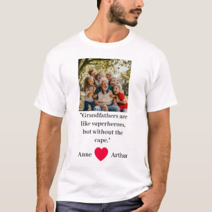 Personalized Grandpa photo T-Shirt