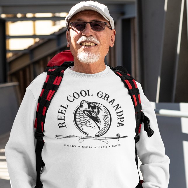 Personalized Grandpa Reel Cool Fishing Sweatshirt (Creator Uploaded)