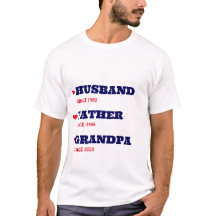 Personalized Grandpa Shirt with Dates 