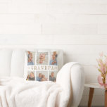 Personalized Grandpa Throw Pillow<br><div class="desc">"Add a warm, personal touch to Grandpa’s favourite chair or couch with this custom throw pillow designed just for him. Featuring his name, a special message, or a loving nickname like “Grandpa, ” “Pop-Pop, ” or “Papa, ” this pillow is both decorative and comforting. Perfect for birthdays, Father’s Day, Christmas,...</div>