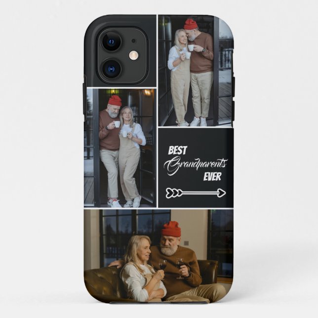  Personalized Grandparents Day Photos iPhone Case (Back)