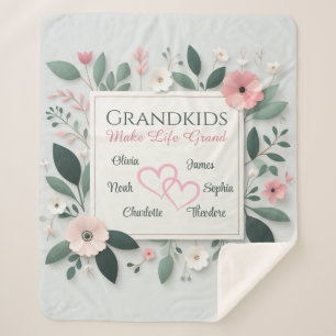 Personalized Grandparents Name blanket
