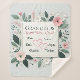 Personalized Grandparents Name blanket