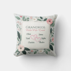 Personalized Grandparents Name Throw Pillow