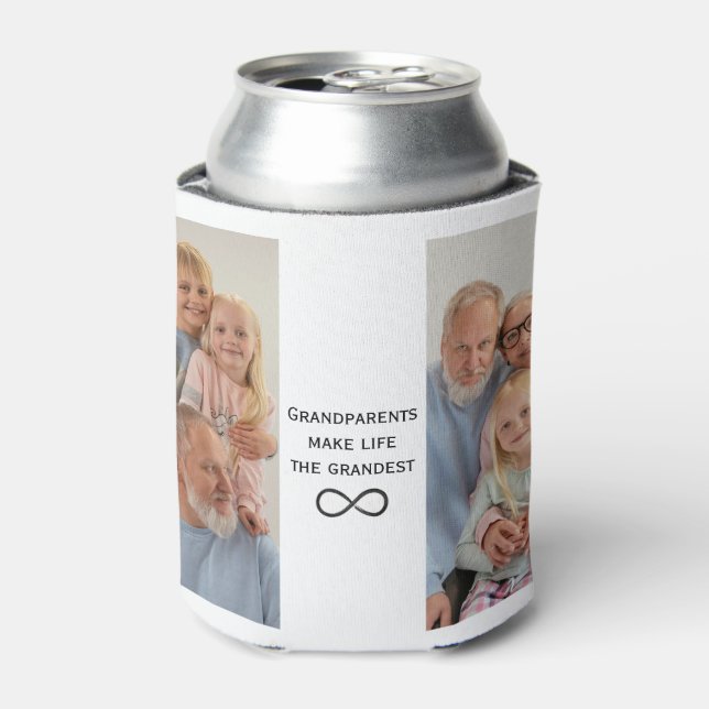 Personalized Grandparents Photo & Can Cooler (Can Front)