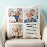 Personalized Grandparents Quote Photo Collage Throw Pillow<br><div class="desc">Celebrate your grandparents with a custom photo collage pillow. This unique grandparents quote pillow is the perfect gift whether its a birthday, Grandparents day or Christmas. We hope your special keepsake pillow will become a treasured keepsake for years to come. . Quote "We hugged this pillow, We squeezed it really...</div>