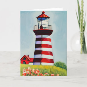 Personalized Grandpa's Birthday   Nautical Themed Card