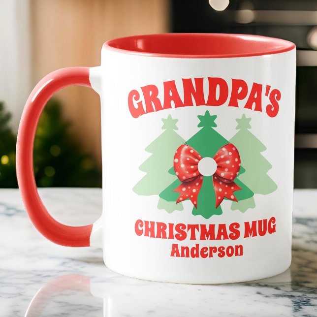 Personalized Grandpa's Christmas Mug (Creator Uploaded)