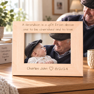 Personalized Grandson Picture Frame