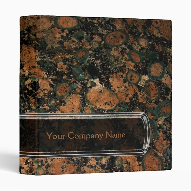 Personalized Granite Binder (Front/Spine)