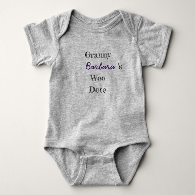 Personalized Granny Baby Bodysuit (Front)