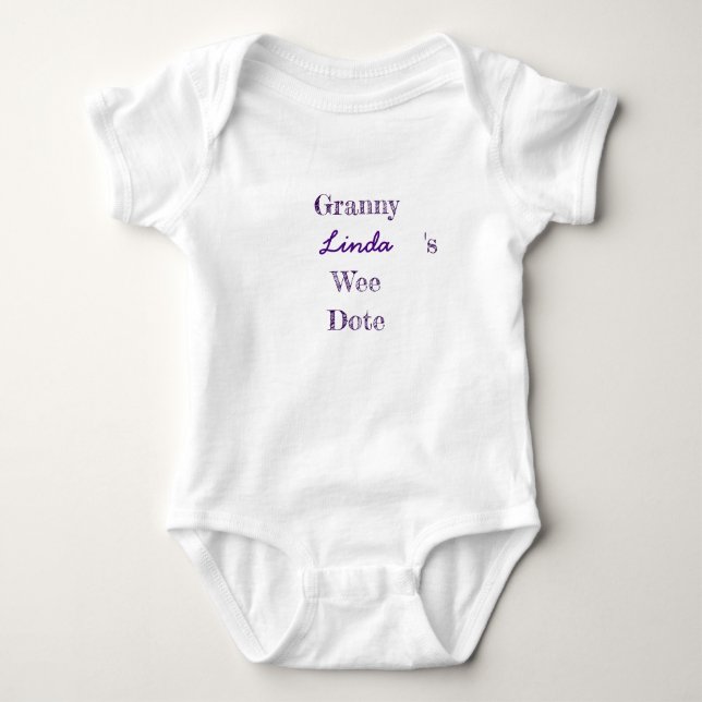 Personalized Granny Baby Bodysuit (Front)