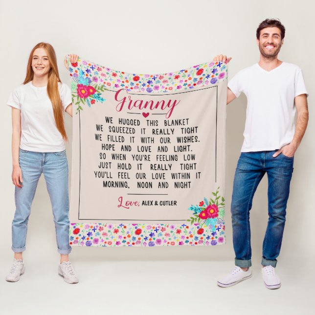 Personalized Granny Blanket Granny We Hugged This  (In Situ)
