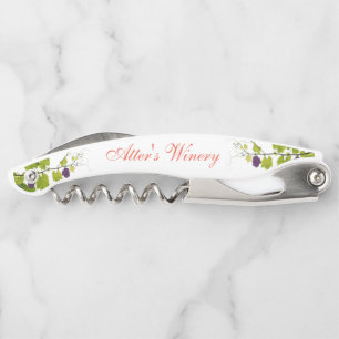 "Personalized" Grapes on the Vine Corkscrew