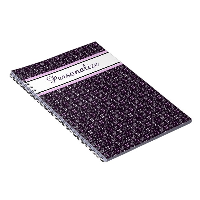 Personalized Grapevine design Notebook (Right Side)