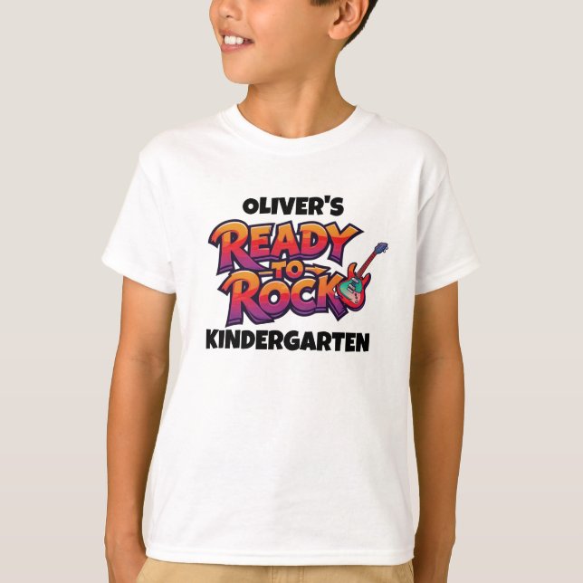 Personalized Graphic Kid T-shirt - Back To School (Front)