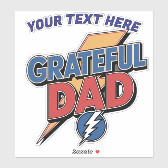 Personalized Grateful Dad Superhero  (Sheet)