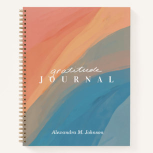 Personalized Gratitude Journal Abstract Art