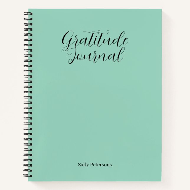 Personalized Gratitude Journal | Custom Name Daily (Front)