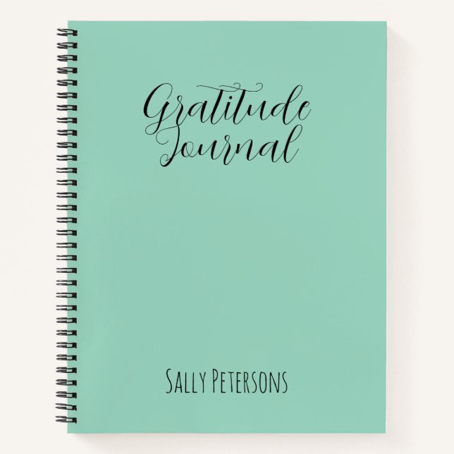 Personalized Gratitude Journal | Custom Name Daily (Front)