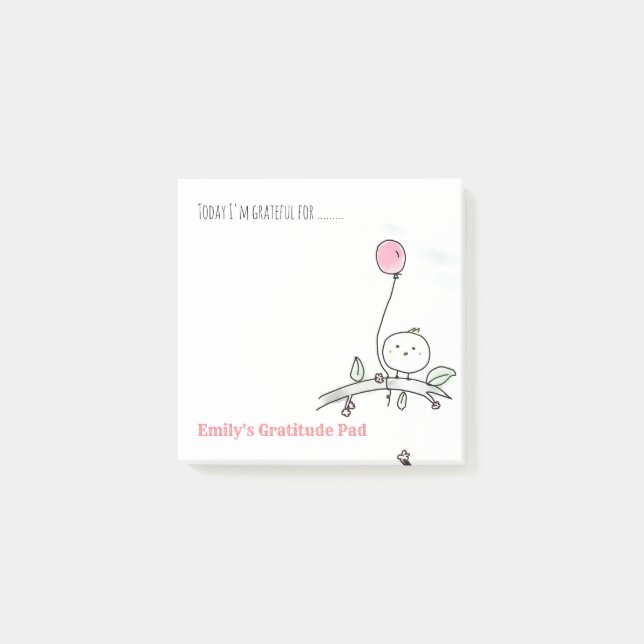 Personalized Gratitude Notelets - Share Thanks Post-it Notes (Front)