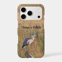 Personalized Gray Heron Profile Wildlife Photo Pho