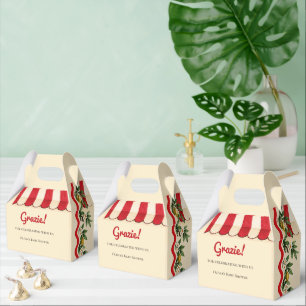 Personalized Grazie Italian Baby Shower Favor Box