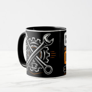 Personalized Grease & Coffee Mechanic Mug
