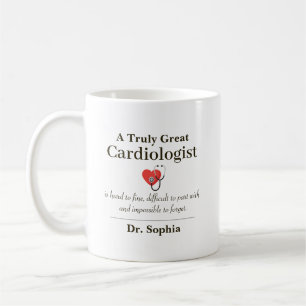 Personalized Great Cardiologist Appreciation Gift Coffee Mug