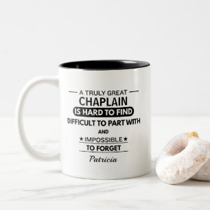 Personalized Great Chaplain Appreciation  Two-Tone Coffee Mug