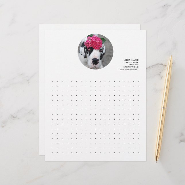 Personalized Great Dane  (Front/Back In Situ)