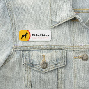 Personalized Great Dane Line Art Name Tags