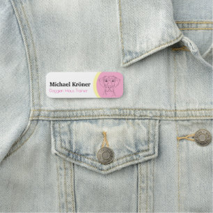 Personalized Great Dane Line Art Name Tags