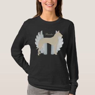 Personalized Great Dane with Wings Background T-Shirt