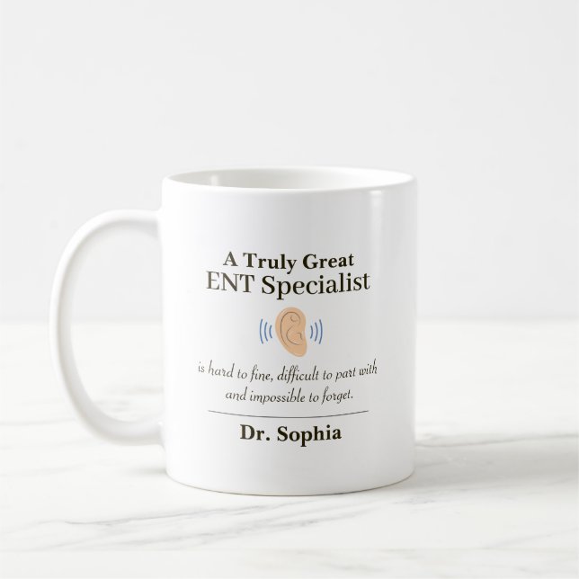 Personalized Great ENT Specialist  Coffee Mug (Left)