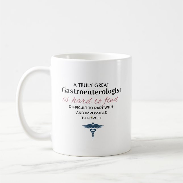 Personalized Great Gastroenterologist Quote Coffee Mug (Left)