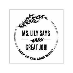 Personalized Great Job Keep Up The Good Work! Self-inking Stamp