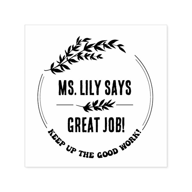 Personalized Great Job Keep Up The Good Work! Self-inking Stamp (Design)