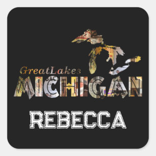 Personalized Great Lakes Michigan Spirits Sticker 
